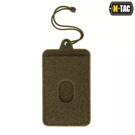   M-Tac Tactical Badge Holder Hook Surface Hanging ID Card Case olive