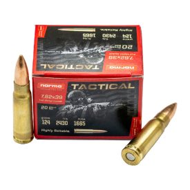 Lőszer Norma 7.62X39 FMJ 124gr/8g Lőszer Norma 7.62X39 FMJ 124gr/8g