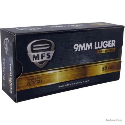 MFS 9x19, 8g FMJ Lőszer