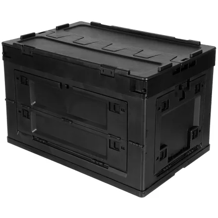 MFH Doboz, Műanyag, Összecsukható, 60 l, fekete