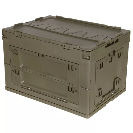 MFH Doboz, Műanyag, Összecsukható, 60 l, zöld