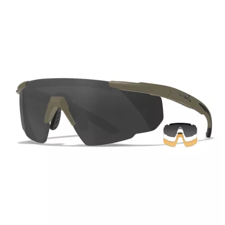 Wiley X SABER ADV Smoke/Clear/Rust Tan Frame SZETT, REPESZÁLLÓ SZEMÜVEG