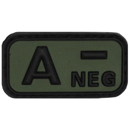 MFH Patch Black-OD green Vércsoport 3D A-