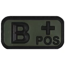 MFH Patch Black-OD green Vércsoport 3D B+