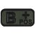 MFH Patch Black-OD green Vércsoport 3D B+