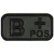 MFH Patch Black-OD green Vércsoport 3D B+