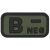 MFH Patch Black-OD green Vércsoport 3D B-