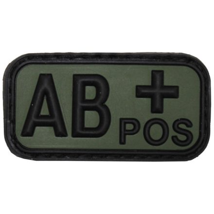 MFH Patch Black-OD green Vércsoport 3D AB+