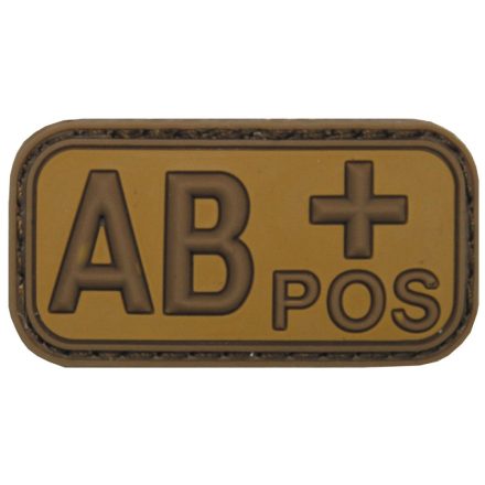 MFH Patch Brown-Khaki Vércsoport 3D AB+