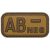 MFH Patch Brown-Khaki Vércsoport 3D AB-