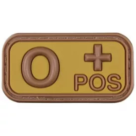 MFH Patch Brown-Khaki Vércsoport 3D 0+