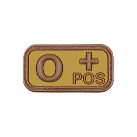 MFH Patch Brown-Khaki Vércsoport 3D 0+