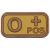 MFH Patch Brown-Khaki Vércsoport 3D 0+