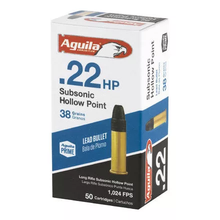 Aguila .22Lr 2.5g/38gr SUBSONIC HP