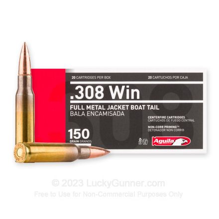 Aguila .308Win 9.7g/150gr Fmj