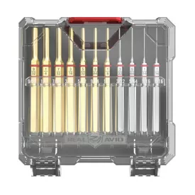   REAL AVID Accu-Punch® 11-Piece Standard Brass & Steel Pin Punch Set