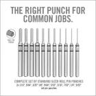 REAL AVID Accu-Punch® 11-Piece Roll Pin Punch Set
