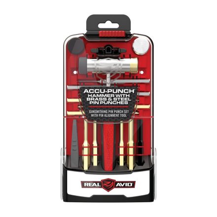 REAL AVID Accu-Punch Hammer & Pin Punch Set Brass