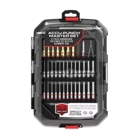   REAL AVID Accu-Punch® Master Set 37-PIECE PIN PUNCH SET WITH PIN ALIGNMENT TOOL