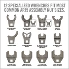 REAL AVID Master-Fit® Armorer's Crowfoot Wrench Heads