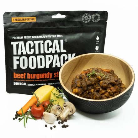 Tacatical Foodpack Marhahúsos burgundi pörkölt
