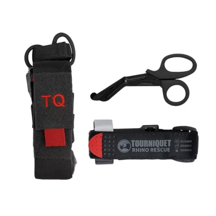 Mil-Tec Rhino Rescue Tourniquet tokkal és ollóval - Fekete